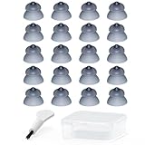 Hearing Aid Domes - Power Dome for Phonak SDS 4.0 Marvel & Paradise Hearing Amplifier Earplug Accessories with Carry Case (Large 20pcs Pack)