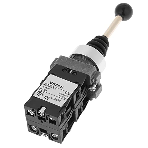 Aumotop Interruptor Negro de Repuesto de Control Palanca Mando 4 Posiciones, Diseño Resistente a Golpes para Uso Industrial