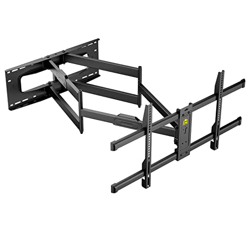 Long Arm Tv Wall Mount For Most 42-95Inch Tvs,Full Motion Tv Mount With 43" Extension Arms,Tilt Swivel Tv Bracket Fits 16-24" Wood Studs Holds 154Lbs,Max Vesa800X400Mm By Forging Mount #TOP28
