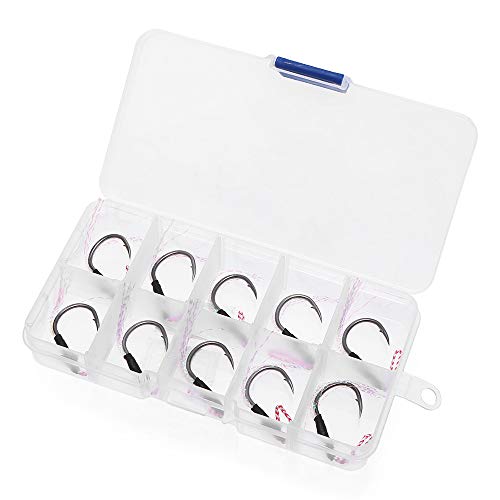 Lixada 10pcs Jigging Spoon Ganci da Pesca con