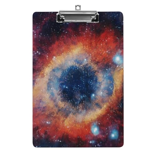 Porte-bloc format A4 Nébuleuse Bleue pour bureau et classe scolaire