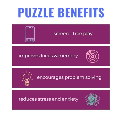 Image of Wooden Puzzle Game for Kids | Brain Booster IQ & Fidget Challenge | Archimedes Square with 500+ Solutions | STEM Educational Travel & Birthday Gift Toy for Boys & Girls