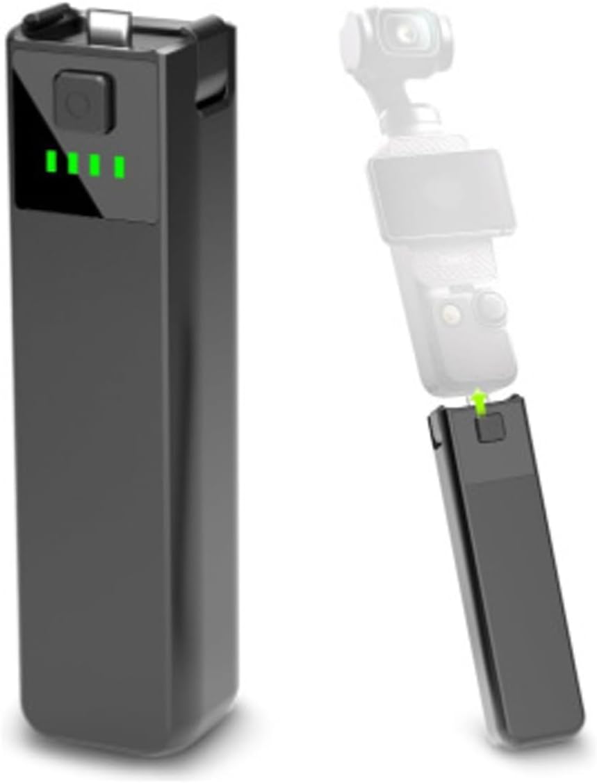 Intelligent Protected Battery Handle Camera Grip for Pocket3 Provides 68% Usage Time Tripod Mounting Compatibility Battery for Camera
