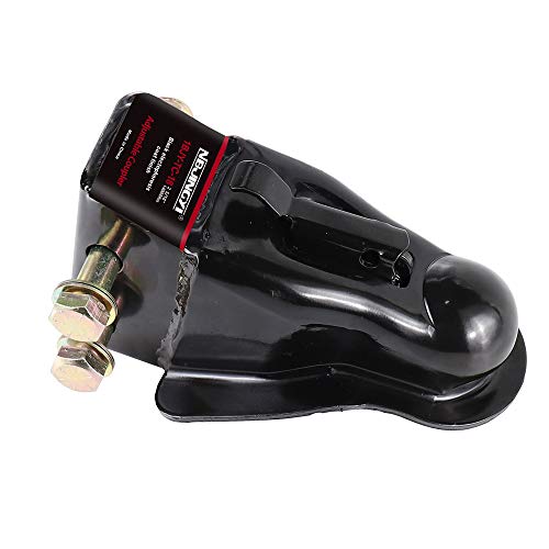 Nbjingyi 2-5/16 In Adjustable Trailer Coupler,14000Lbs Capacity,Black Powder Coat #TOP1