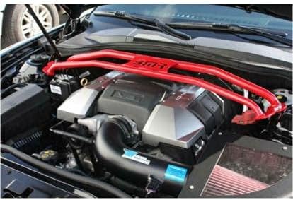 Black Twin Tube Strut Tower Brace Bar For:2011-2015 Camaro