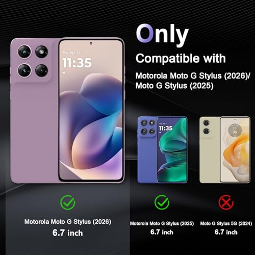 Image of Case for Motorola Moto G Stylus 2026 /Stylus 5G 2025, Military Grade Drop Protection Phone Case, Yellowing Resistant, Anti-Scratch Hard PC Back, Shockproof Ultra-Thin Protective Cover, Clear