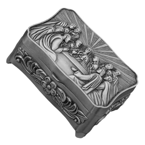 Zerodeko Portagioielli Retrò Di Vintage Jewelry Case Per Cassettiera Portagioielli in Metallo Scatole Portaoggetti Per Bracciali