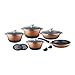 Produktbild Michelino Aluguss Kochtopf-Set 13 teilig Copper/Black