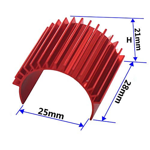 Vgoohobby XZ049 3Pack Vgoohobby Aluminum 370 380 Brushless Brushed Electric Motor Heat Sink Heatsink Cooling Compatible With 1/16 1/18 Hsp Hpi Wltoys Himoto Redcat Traxxas 1/16 Rc Car Boat Truck thumb #5