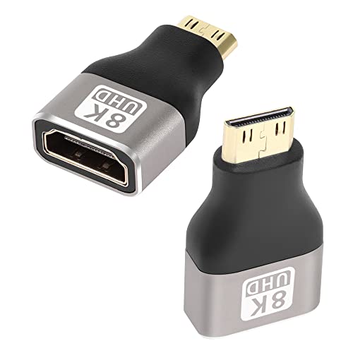 QIANRENON 8K Mini HDMI - HDMIA_v^[ GNXe_[Jv[ ~jHDMIIX-HDMI A^CvXRo[^[ HDMI 2.1 8K@60Hz/4K@120Hz HDR ARCΉ ^ubgfW^JrfIJ