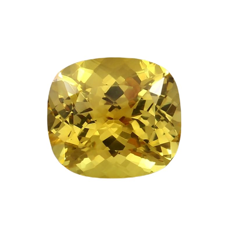 Saphir jaune naturel 12x10mm pour réparer et personnaliser vos bijoux