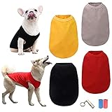 ✔ Colores sólidos: los chalecos para perros transpirables brindan 4 colores sólidos para que usted elija, colores intensos que le permiten encontrar uno que se adapte a sus necesidades y preferencias; Puedes cambiarte para usar ropa de diferentes colores todos los días. Al mismo tiempo, la sudadera de perro en blanco también se puede utilizar para imprimir texto o patrones de bricolaje para resaltar la personalización.