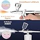 Airbrush Pistolen Set: Dreifach-Kaliber Airbrush Set mit 0.3MM 0.5MM 0.8MM Düse und 3 Körbchengrößen 2 CC/5 CC/13 CC, für Modelfärbung Make-up Kunst Tattoo