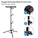 AkTop Pro Laptop Projector Tripod Stand, Universal Laptop Floor Stand Adjustable Tall 23 to 46 Inch, Foldable Computer DJ Equipment Holder Mount, Perfect for Stage or Studio with Portable Travel Bag