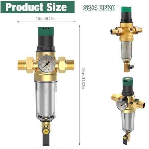 Válvula reductora de presión de agua 3/4 23 Imagen adicional