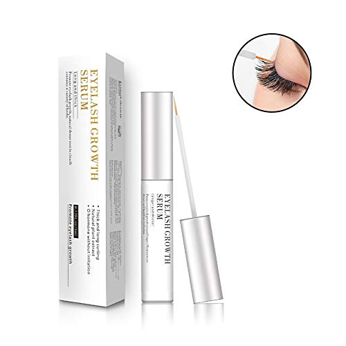 Eyelash Growth Serum, Natural Eyebrow Enhancer Rapid Lash Boost Serum for Longer, Fuller Thicker Lashes & Brows 0 Hormone Without Irritation (5ML)