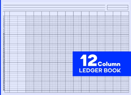 12 Column Ledger Book: Accounting Ledger Book for Bookkeeping 2023 , Twelve Column Ledger, Columnar Pad Journal Notebook / income and Expense Log Book for Small Business and Personal Finance.