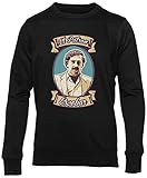 BIOCLOD EL Patron Escobar Männer Frauen Unisex Pullover Schwarz Rundhals Men Women Jumper Black Round Neck S