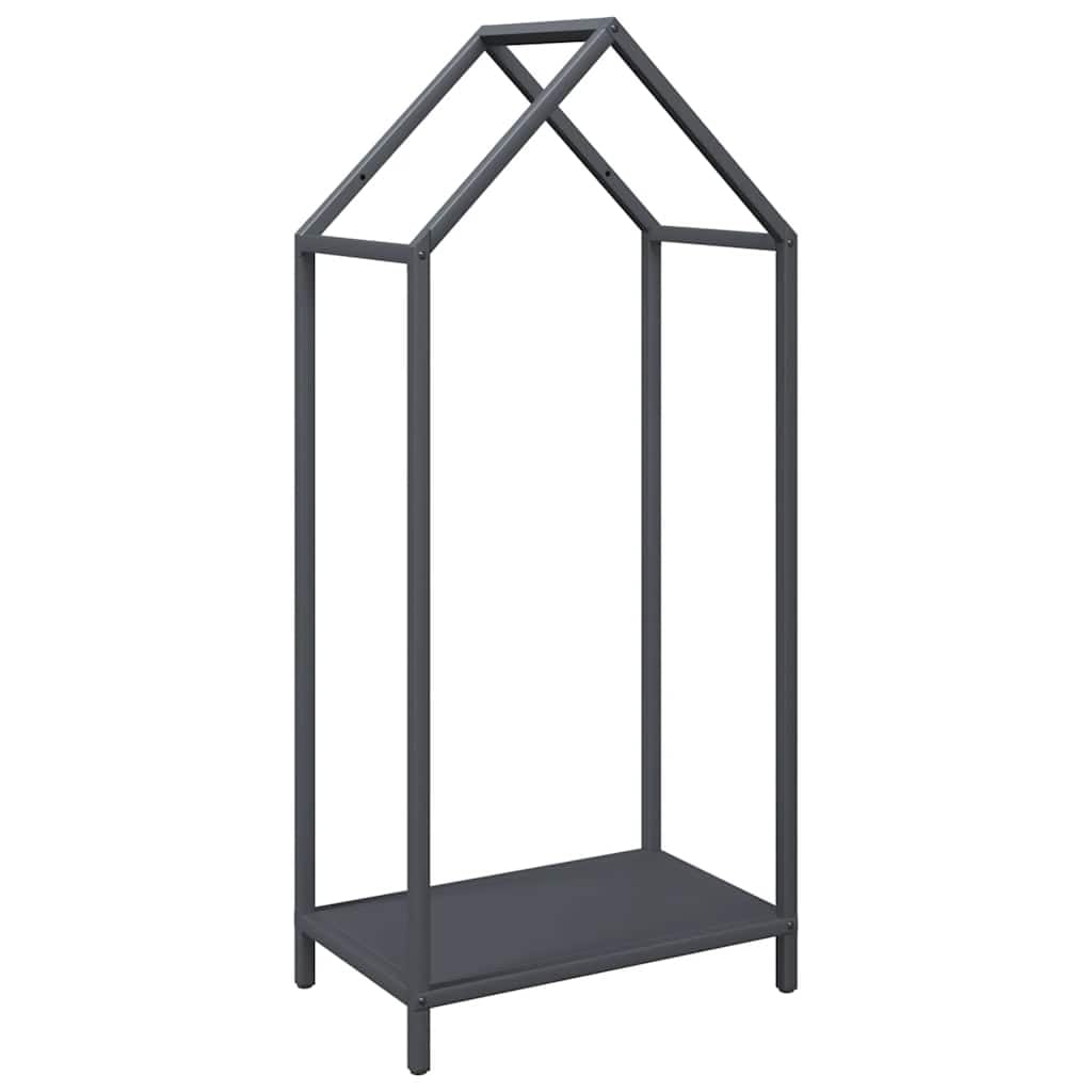 Genérico Leñero Antracita 40x25x90 cm Acero Laminado en frío,Casa y jardín,Accesorios para hornos de leña y chimeneas,Bolsas y Soportes de leña-864297
