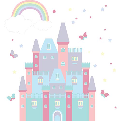 Vinilo decorativo gigante castillo para dormitorio infantil miniatura 4