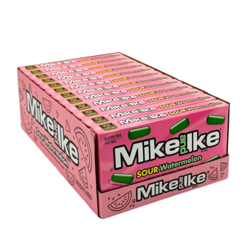 Mike and Ike Sour Watermelon 12 cajas de 4.25 oz miniatura 1