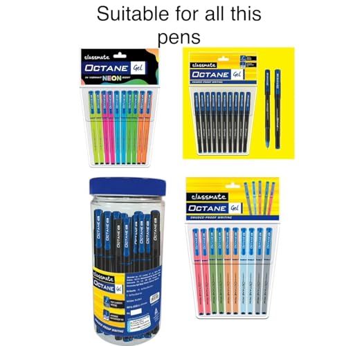 Image of Octane Gel Pen Refill - Japanese Waterproof Ink - Quick Dry - Pack of 40 (Black Ink)