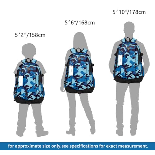 Image of rickyh style School Backpack Travel Bag for Men & Women Lightweight College Back Pack with Laptop Compartmen