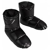 AEGISMAX Upgrade Outdoor Camping Down Booties Winter Warm Slippers 650fp Duck Down Shoes Cover Foot Socks (XL)