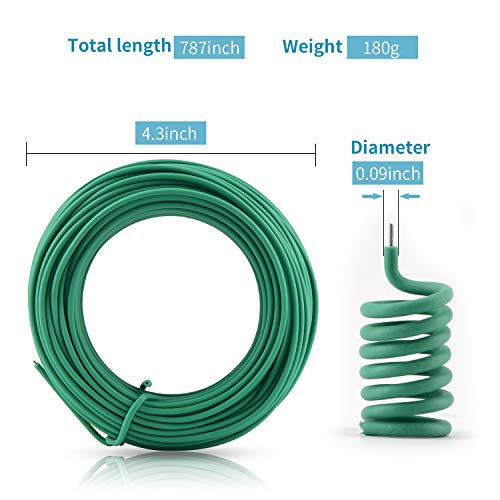 Ydsl 66 Feet Soft Plant Tie, Green Twist Garden Ties For Plants, Office Organization And Home(Diameter - 2.5Mm) #TOP1