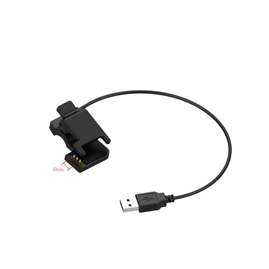 SHOTAY Charger Clip,Smart Watch Smart Wristbands Clip type 2-pin-3mm or 4mm 3-pin-6mm 4-pin-7.6mm charging cable USB port Emergency chargers 3 Contacts 6Mm