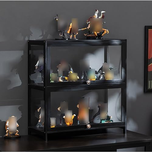 Figure Display Case,Display Cases for Collectibles,Display Cabinet with Acrylic,Quick Installation,Strong Load-Bearing Capacity,Sealed Dustproof,for Playroom, Bedroom. (Col
