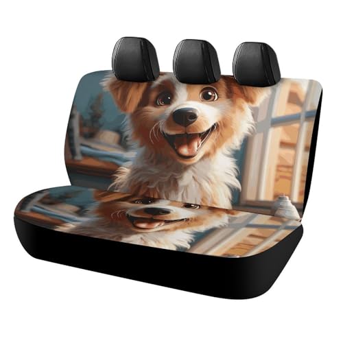 Housse de siège arrière pour chien durable motif mignon tapis voiture et camion
