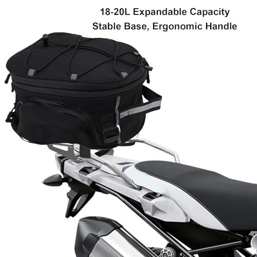 Asixxsix Alforja para Motocicleta, Bolsa Trasera con Cubierta Impermeable y Bandas Reflectivas para R1200GS LC Adventure miniatura 6