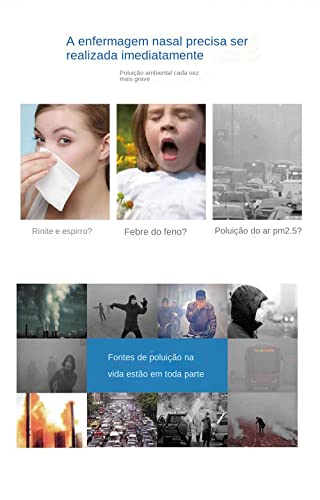 NUTOT nariz limpador de nariz Irrigação nasal,Neti Pot Sinusite Enxaguante Nasal Garrafa,Frasco de l