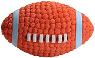 LifeCom Latex Dog Play-Chew-Fetch Ball/Squeaky Dog Play Rugby/Football for Pet Toy/Floating Ball for Toy Interactive Fetch & Play (Large)