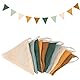 Kinderzimmer Deko Babyzimmer Deko 2,6M Wimpelkette Kinderzimmer, Stoff Wimpelkette mit Jutesäckchen, Kinderbett Wanddekoration Material Geeignet für Heimbetten Kinderbetten Und Kinderbetten (Morandi)