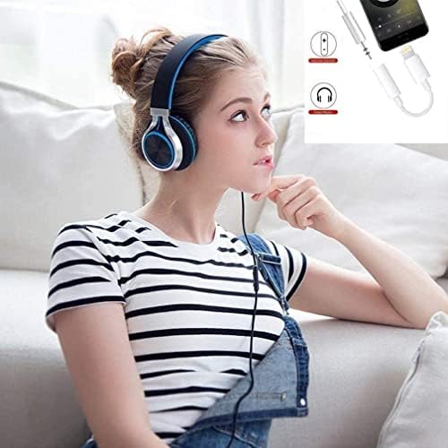 2 Pack iPhone to 3.5mm Headphone Adapter, [Apple MFI Certified] Lightning to 3.5mm Headphone Jack Adapter iPhone Dongle Earphone Converter Compatible with iPhone 13/12/11/XS/X/8/7 for All iOS Systems