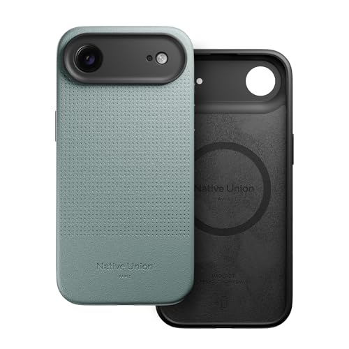 Image of Native Union Active Case - MagSafe Compatible with Built-in Magnets - Rugged Design - Recycled Materials - Ultra-Durable Drop Protection up to 10ft / 3m for iPhone Air (Slate Green)