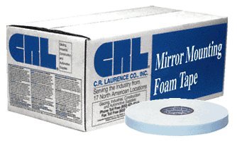CRL 1/32" x 1/2" Black All-Purpose Foam Mounting Tape