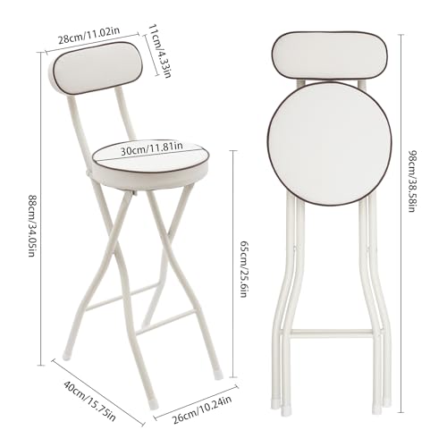 Taburete plegable con reposapiés y ruedas para spa miniatura 3