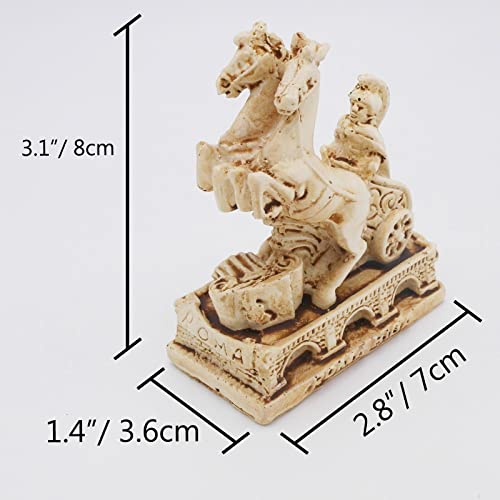 Image of Rome Soldier Fish Tank Decorations Ancient Arena Roman War Horse Reptile Turtle Lizard Spider Tanks Terrarium Building Decor Ornament Pet