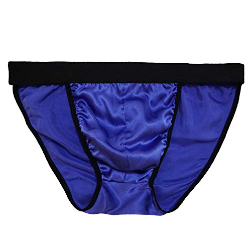 Mens 100% Silk Sexy Breathable Stretch Briefs Soft Underwear Panties Stretch Waistband