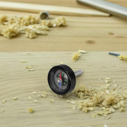 2 Sets Portable Bicycle Compass for Handlebar Mounting M6x35 Black miniatura 6