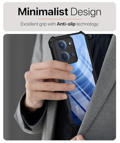 Image of WOW IMAGINE Shock Proof Clear Back Case Mobile Cover for Mi Redmi 15C 5G | Poco C85 5G 2025 (Hard | Hybrid PC + TPU | Full Armour Device & Camera Protection | Black)