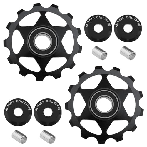 The Lord of the Tools 2PCS 13T Jockey Wheel Pulley Wheel Derailleur Pulley Compatible with Shimano Compatible with SRAM 8 9 10 11 12-Speed Derailleurs Black by The Lord of the Tools - Used condition - US$11.20