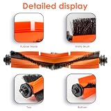 (2 Sztuki) X20+ Wymienne Szczotki Rolkowe Kompatybilne z Xiaomi X20+/ X20 Plus/ S20 plus/ S20+/ X10+/ X20 pro, zestaw akcesoriów do głównej szczotki rolkowej, szczotka do wielu powierzchni