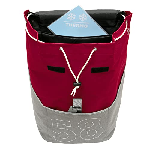 ANDERSEN Einkaufstrolley - Royal Shopper Filip rot 46 L Handwagen,Rucksack,Thermo, Aluminium, klappbar, leise Räder – Bild 4