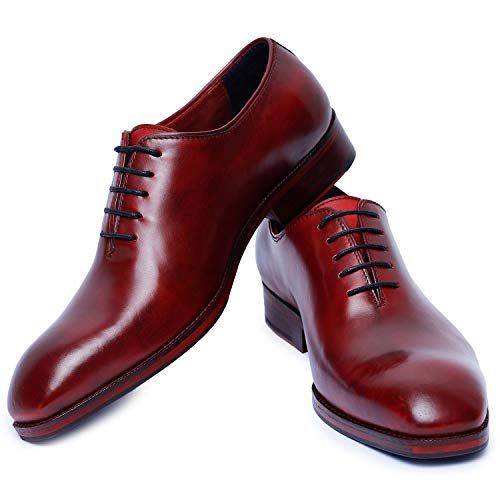Image of Lethato Handcrafted Wholecut Oxford Men's Genuine Leather Lace Up Dress Shoes