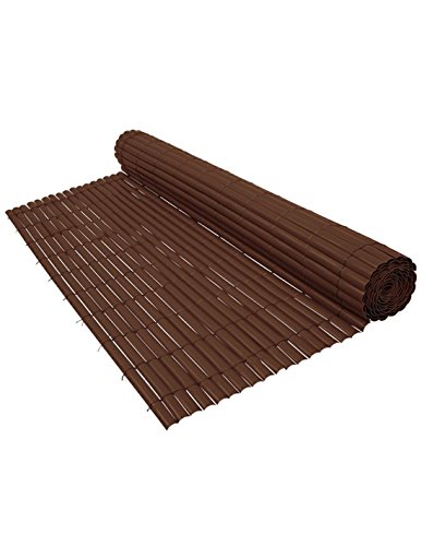 Faura 2x3m - Cañizo de PVC Doble Cara 1600gr/m2 - Marrón Chocolate