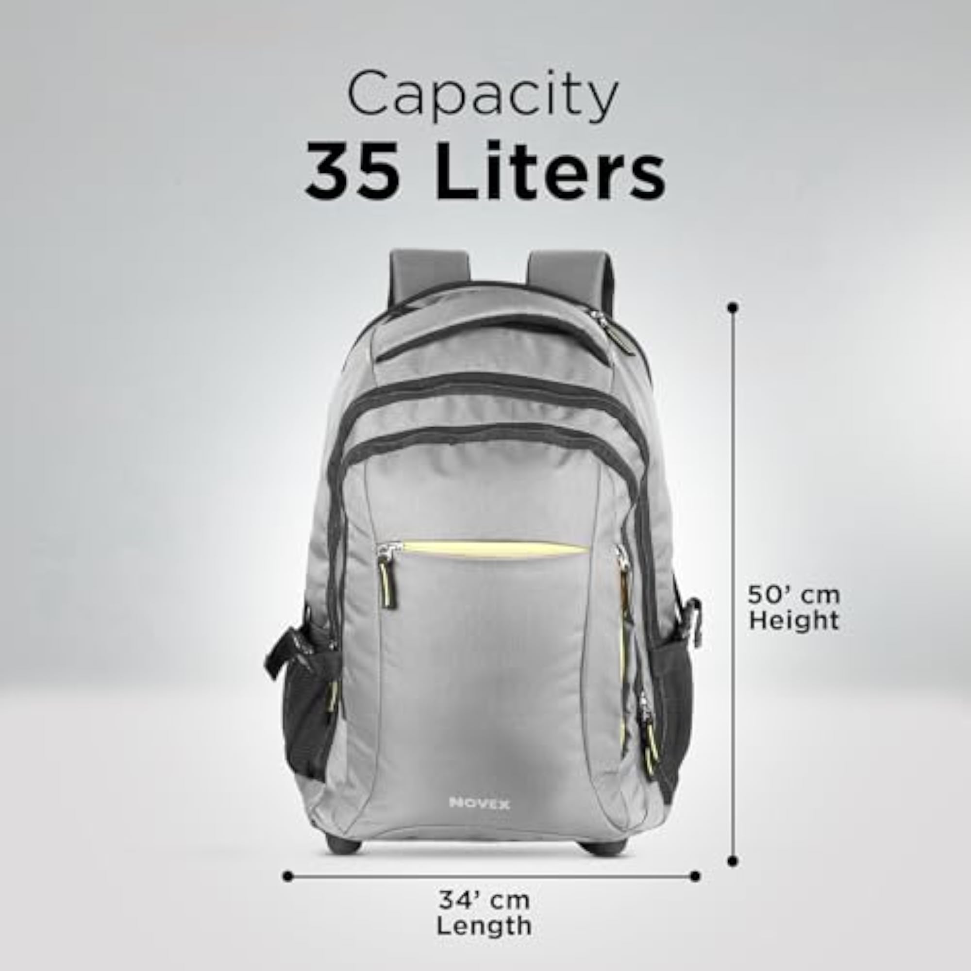 Laptop Trolley Backpack for Men & Women, Rolling Bag